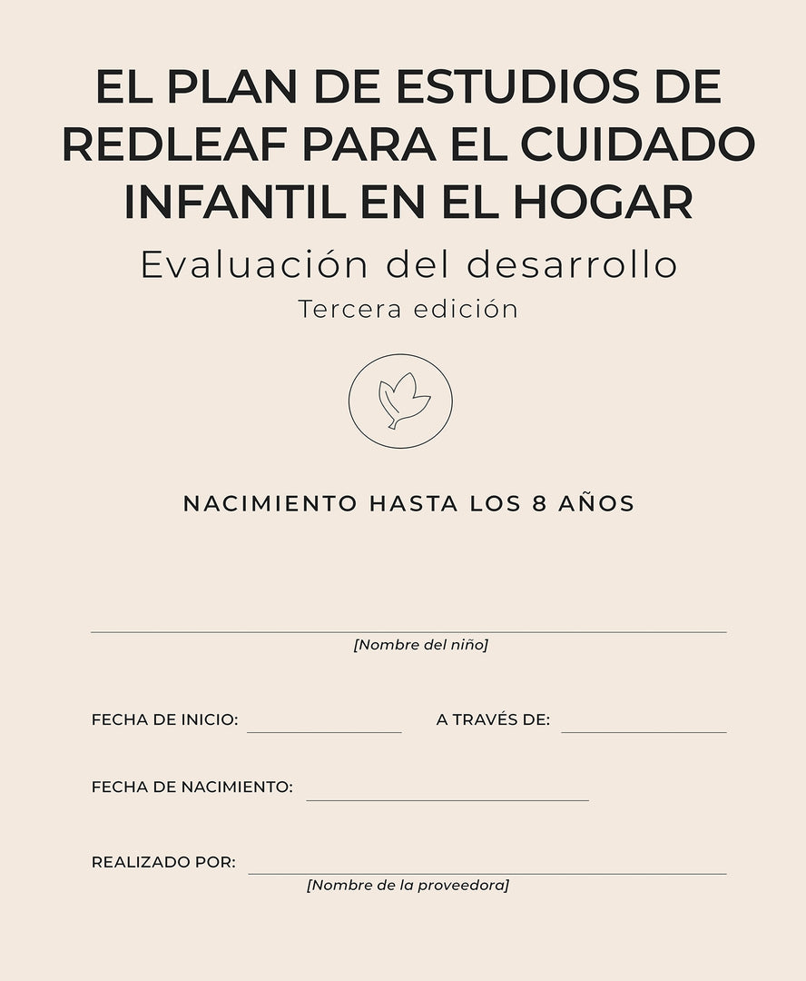 Cover image for El plan de estudios de Redleaf para el cuidado infantil en el hogar evaluación del desarrollo ISBN 9781605549200